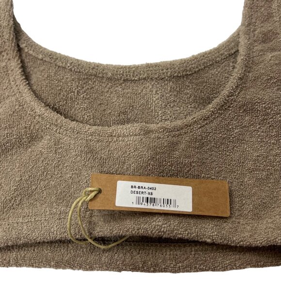 SKIMS Terry Toweling Scoop Bralette  Desert XS - Picture 6 of 9